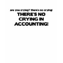 No Crying in Accounting t-shirts