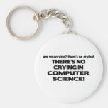 No Crying in Computer Science Keychain