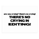 No Crying in Editing Postcards