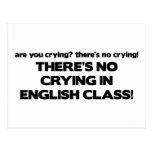 No Crying in English Class Postcards