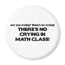 No Crying in Math Class Magnets