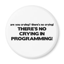 No Crying in Programming magnets