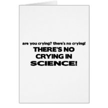 No Crying in Science Cards
