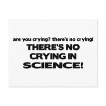 No Crying in Science postcards