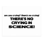 No Crying in Science Postcard