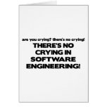No Crying in Software Engineering Greeting Cards