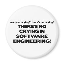 No Crying in Software Engineering magnets