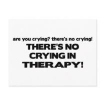 No Crying in Therapy postcards