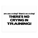 No Crying in Training Post Cards