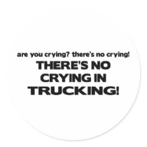No Crying in Trucking stickers