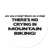 No Crying - Mountain Biking Stickers