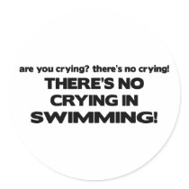 No Crying - Swimming Stickers