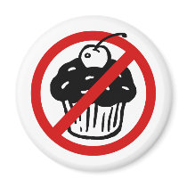 No Cupcakes magnets