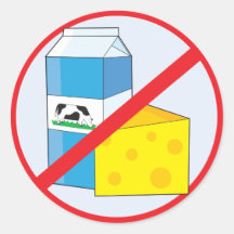 No Dairy Stickers
