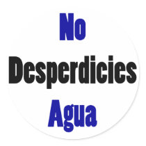 No Desperdicies Agua Sticker