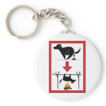 NO DOG POOP HERE! KEY CHAINS