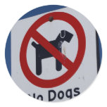 No Dogs Allowed Stickers