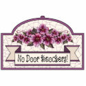 "No Door Knockers" - Decorative Sign - 10 photo sculptures