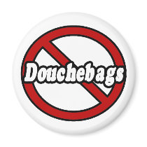 No Douchebags Fridge Magnets