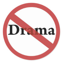 No Drama Allowed! stickers by livingzen No Drama Allowed! stickers