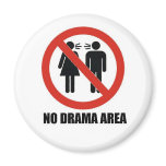 No Drama Area magnets