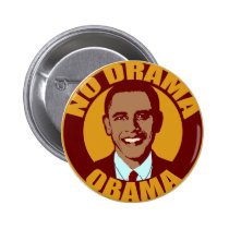 No Drama Obama Button buttons
