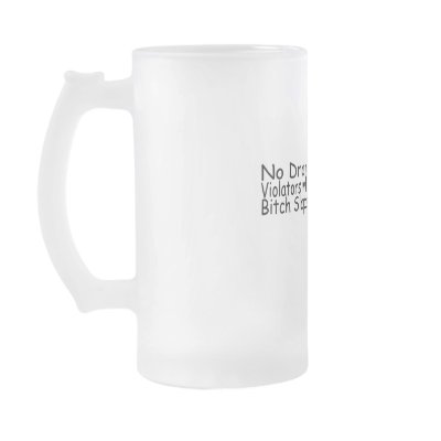 No Drama Violators Will Be Bitch Slapped Santa Mugs by CelebrationZazzle