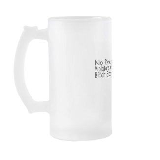 No Drama Violators Will Be Bitch Slapped Santa mug