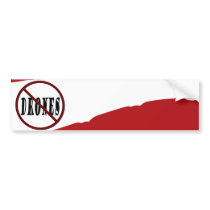 NO DRONES Peace Love You Dope Bumper Stickers