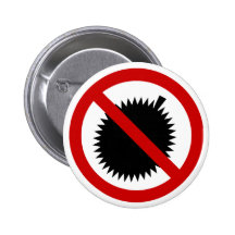 NO Durian Tropical Fruit ⚠ Thai Sign ⚠ Pin