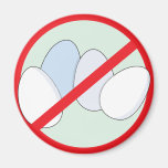 No Eggs Refrigerator Magnets