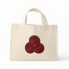 tinytote - Triskel, a celtic symbol, designed with an embroidery effect