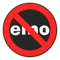 No emo sticker by JessicaInSeattle No emo sticker