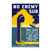 No enemy sub - WPA posters