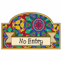 No Entry - Decorative Sign Photo Cut Outs