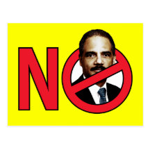 No Eric Holder Postcard