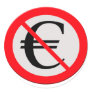 No euro round stickers