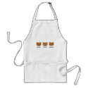 No Evil 3 Bears Apron by Carmelbaby No Evil 3 Bears Apron