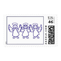 No Evil Angels - Drk Blue postage by teesyourspirit No Evil Angels - Drk Blue postage