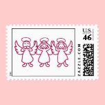 No Evil Angels - Raspberry stamps