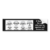 No Evil Lambs bumper stickers