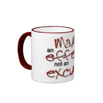 No Excuse mugs by gregmalan No Excuse mugs