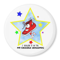 NO EXCUSES Challenge Magnet by auntbitsy NO EXCUSES Challenge Magnet