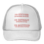 No Excuses. hats