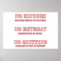 No Excuses. Print