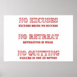 No Excuses. Print