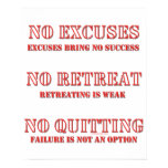 No Excuses. posters