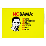 NO EXPERIENCE, NOBAMA CARD