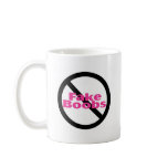 No Fake Boobs mugs