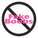No Fake Boobs stickers
